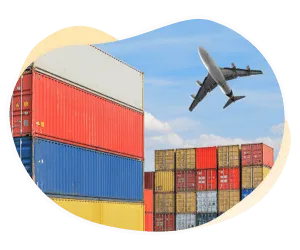 Hàng hóa được bảo vệ trước các rủi ro trong quá trình vận chuyển đường hàng không bởi bảo hiểm hàng hóa vận chuyển.