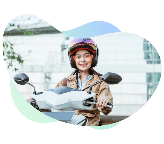 Người điều khiển xe máy được bảo vệ bởi bảo hiểm cho người ngồi trên xe